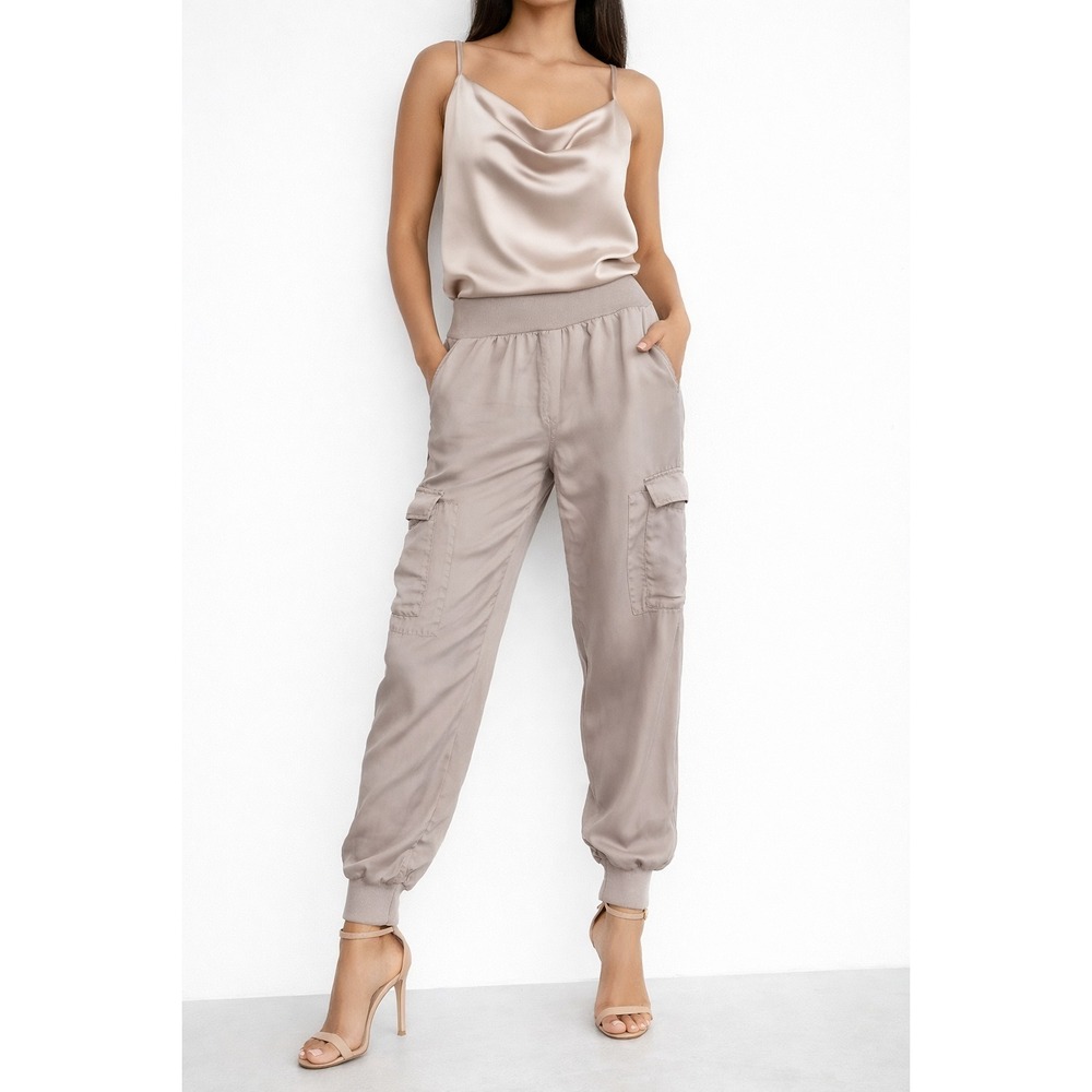 cinq a sept Taupe Cargo Joggers